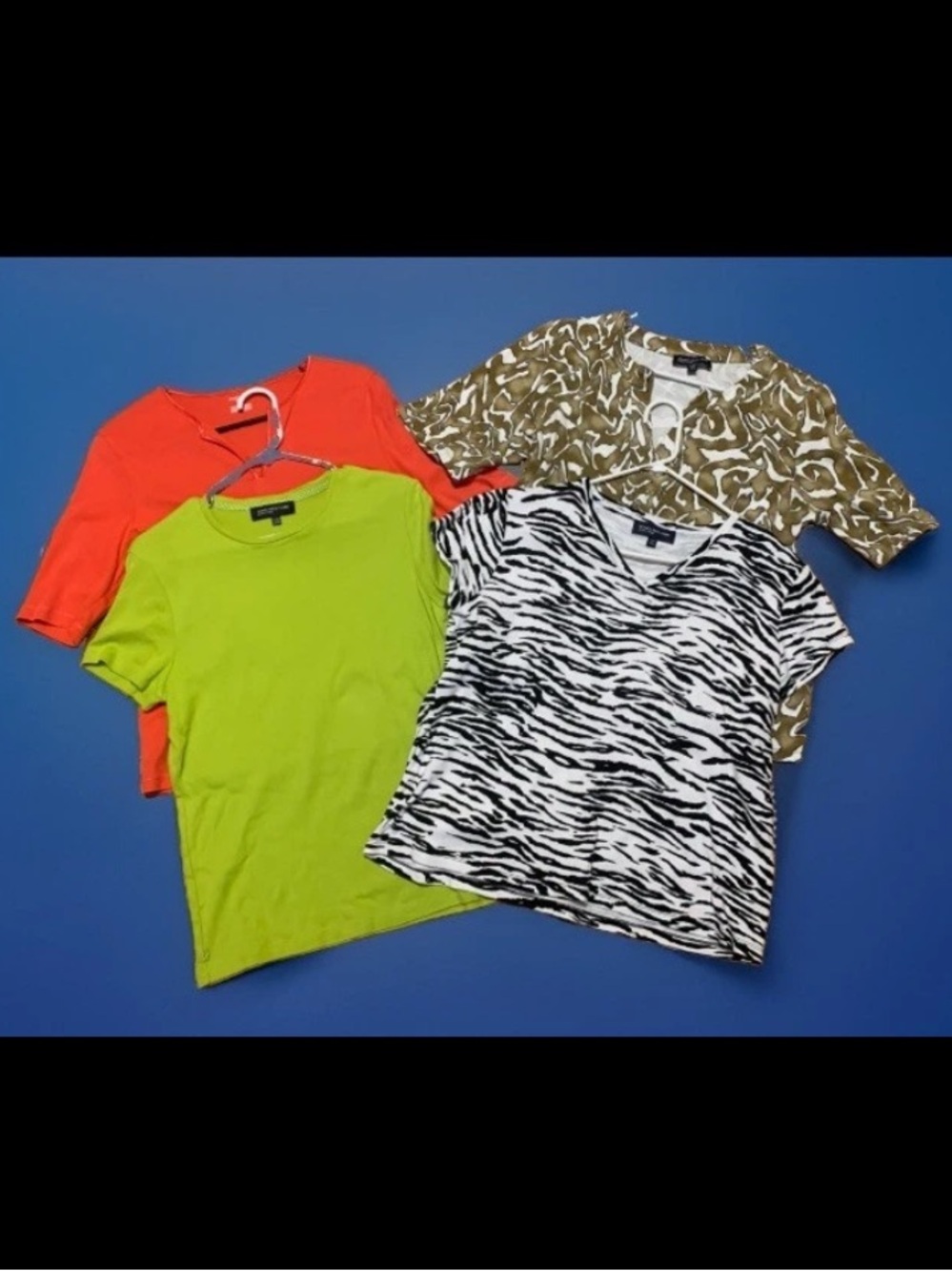 Jones New York Womens XL Short Sleeve Tops T-shirts bundle of 4